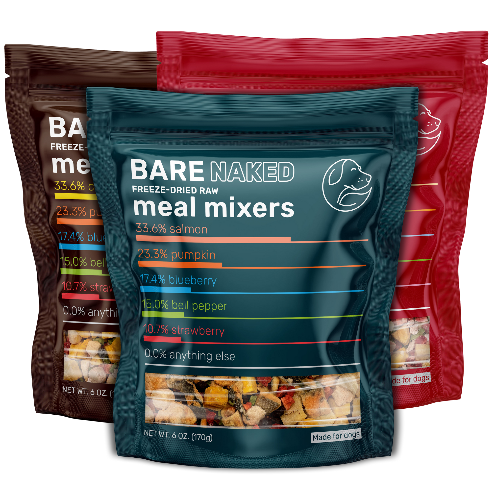 3-Pack of 6oz Salmon, Beef, & Chicken Mixers